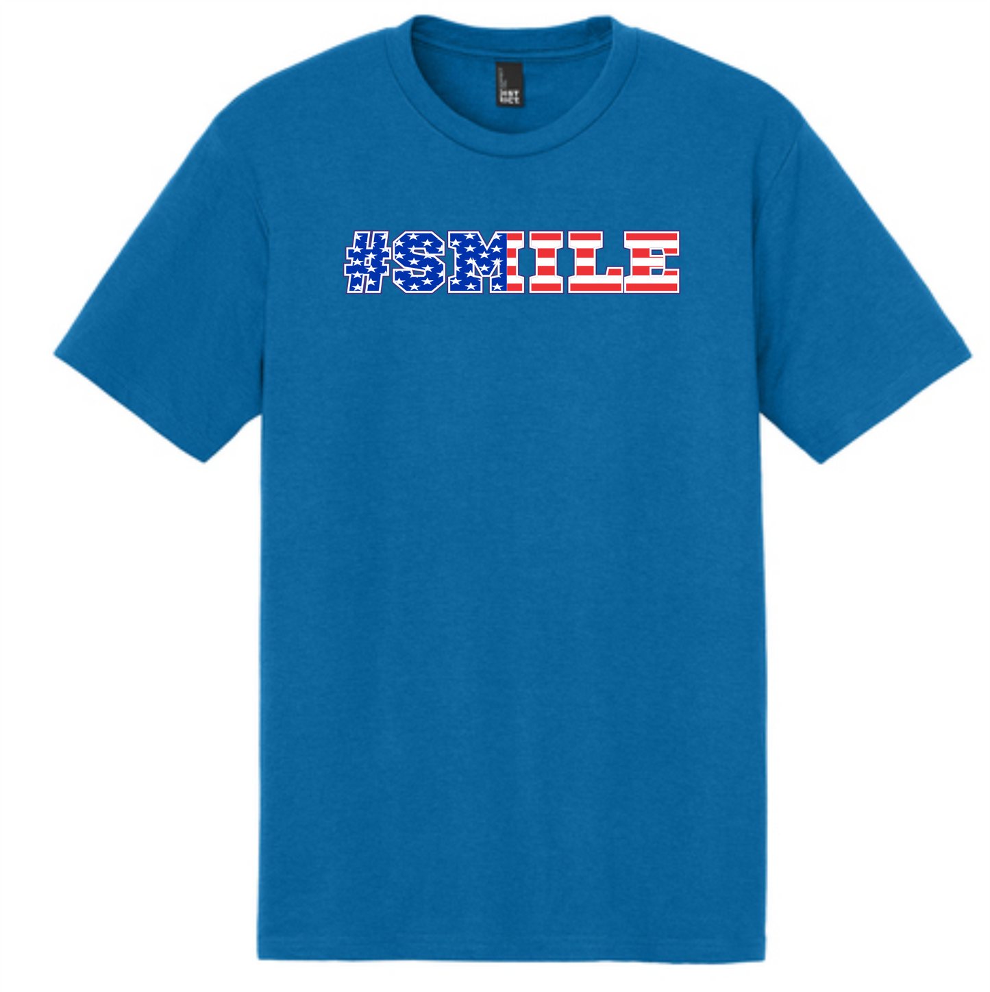 BLUE U.S.A. #SMILE T-SHIRT